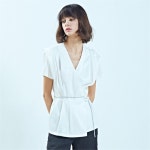 [라이] LIE 랩 블라우스 화이트 - 주식회사 서울쇼룸 [라이] LIE 랩 블라우스 화이트