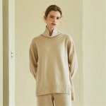 [블랭크03] cashmere turtle neck pullover_light beige - 주식회사 서울쇼룸 [블랭크03] cashmere turtle neck pullover_light beige