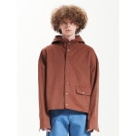 [라멀마메종] HOOD STRING SHIRT BROWN - 주식회사 서울쇼룸 [라멀마메종] HOOD STRING SHIRT BROWN