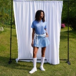 [세컨드 아르무아 스포츠] Nadia Skirt _ Baby Blue - 주식회사 서울쇼룸 [세컨드 아르무아 스포츠] Nadia Skirt _ Baby Blue