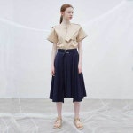 [세컨드 아르무아] Hazel Skirt _ Navy - 주식회사 서울쇼룸 [세컨드 아르무아] Hazel Skirt _  Navy