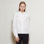 [라이] LIE 빅카라 자수 블라우스 화이트 - 주식회사 서울쇼룸 [라이] LIE 빅카라 자수 블라우스 화이트