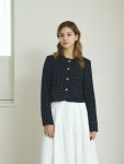 [줄리앤 데이지]Shimmering Heart Tweed Jacket_Navy Check - 주식회사 서울쇼룸 [줄리앤 데이지]Shimmering Heart Tweed Jacket... 