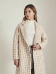 [줄리앤 데이지]Mellow Hound Tooth Check Coat _ Beige - 주식회사 서울쇼룸 [줄리앤 데이지]Mellow Hound Tooth Check Coat _ Beige