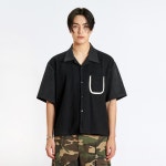 [라멀마메종] FABRIC MIX SHIRT BLACK - 주식회사 서울쇼룸 [라멀마메종] FABRIC MIX SHIRT BLACK