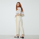 [라이] LIE 데님 믹스 벨트 팬츠 옐로우 - 주식회사 서울쇼룸 [라이] LIE 데님 믹스 벨트 팬츠 옐로우