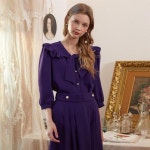 [일루스트리스일루전] VIOLET RIBBON BLOUSE - 주식회사 서울쇼룸 [일루스트리스일루전] VIOLET RIBBON BLOUSE