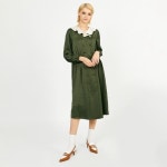 [뎁] Ruffle Collar Long Dress_KH - 주식회사 서울쇼룸 [뎁] Ruffle Collar Long Dress_KH