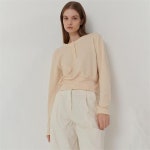 [씨엘로] BUTTON RIBBED SWEATSHIRT CREAM - 주식회사 서울쇼룸 [씨엘로] BUTTON RIBBED SWEATSHIRT CREAM