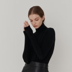 [카미노] WOOL TURTLENECK T-SHIRT BLACK - 주식회사 서울쇼룸 [카미노] WOOL TURTLENECK T-SHIRT BLACK
