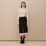 주식회사 레이어즈 | [콜라보토리] Layered Midi Skirt_BK - 주식회사 서울쇼룸 [콜라보토리] Layered Midi Skirt_BK