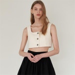 [에프코코로미즈] Elena romantic crop vest IV - 주식회사 서울쇼룸 [에프코코로미즈] Elena romantic crop vest IV