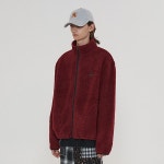 [어널로이드] PATCHWORK FLEECE JACKET / WINE - 주식회사 서울쇼룸 [어널로이드] PATCHWORK FLEECE JACKET / WINE