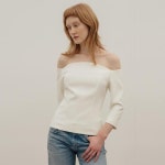 [리파인드902] Wave Neck Blouse Top_ Ivory - 주식회사 서울쇼룸 [리파인드902] Wave Neck Blouse Top_ Ivory