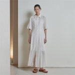 [라이] LIE 엠브로이더리 셔츠 원피스 화이트 - 주식회사 서울쇼룸 [라이] LIE 엠브로이더리 셔츠 원피스 화이트