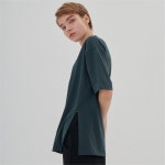 [씨엘로] OVERSIZE VENT T-SHIRT DARK GREEN - 주식회사 서울쇼룸 [씨엘로] OVERSIZE VENT T-SHIRT DARK GREEN