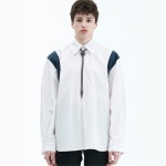 [라멀마메종] SHOULDER COLORING SHIRT WHITE - 주식회사 서울쇼룸 [라멀마메종] SHOULDER COLORING SHIRT WHITE