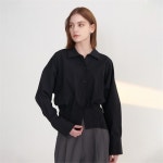 [카미노] PIN-TUCK SHIRT BLACK - 주식회사 서울쇼룸 [카미노] PIN-TUCK SHIRT BLACK
