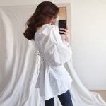 [:RDR1402 corset with blouse/배송지연]