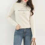 6179 영문피치폴라 - ♡쉬즈팝♡ 편안하고 스타일나는 여성의류, 20~40대 미시여성의류 1위샵 쉬즈팝