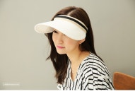 SZ BY SZ 에스지바이에스지 韩国SZ本社 H1173/배색라인 밴드썬캡(6컬러)(S)