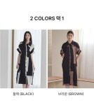 (수정샵)[플리츠31] 패턴 플리츠 원피스자켓1종
