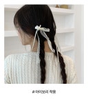 [[1+1할인] [2개세트] 여리여리 리본 헤어집게 (23H205)]