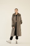 [소프트서울]Mix Fur Long Coat_Gray [W CONCEPT]