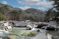 바위 따라 느릿느릿 봄과 발맞춤, 단양 선암골생태유람길