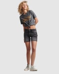 슈퍼드라이(Superdry) | 슈퍼드라이 빈티지 로고 스크립트 여성 티셔츠 리치 차콜 1978279 V스크립트 콜 티 - 마레 7198329 149409135... 