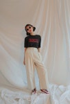 www.stylenanda.com Kindly cotton wide trouser pt