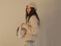 www.stylenanda.com 여리루즈핏 보들텍스처 하프넥NT