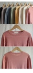[라이큐 소프트 울 티셔츠-8color, 매일매일 소프트촉감-색감까지 사랑스런 심플티셔츠] 스타일티바