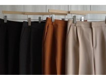 [모엘 핀턱 일자 와이드슬랙스_S,M,L,XL-4color, 다리가 길~어 보이는 핏-매력적인 비율완성. 일자슬랙스-슬랙스맛집, 특별하게 제작!!]... 