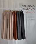[모엘 핀턱 일자 와이드슬랙스_S,M,L,XL-4color, 다리가 길~어 보이는 핏-매력적인 비율완성. 일자슬랙스-슬랙스맛집, 특별하게 제작!!]... 