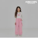 [리본 소프트 와이드핏 카고 팬츠(36038)주니어 JM] 쿠키하우스