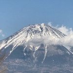 후지산을 보며 목욕하다