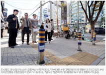 [하단오거리] 도시철도 출구 옆 어지러운 철기둥들… 비