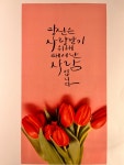 꽃이 지고 나서야 봄이 온 줄 알았네