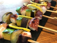 문어 야채 꼬치구이