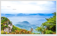 금수산 정상에서 그린 산수화