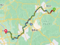횡성에서 여주까지 자전거 여행
