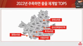 2022년 주목하면 좋은 재개발 TOP 5지역