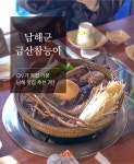 남해맛집, 오리보양식 #금산참능이