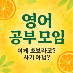 영어 공부 모임: 초보의 기준이 이렇게 다를 줄이야