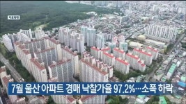 7월 울산 아파트 경매 낙찰가율 97.2%..소폭 하락 - kakaoTV 7월 울산 아파트 경매 낙찰가율 97.2%..소폭 하락