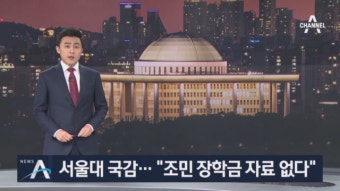 서울대 국정감사…“조민 장학금 추천자·신청 과정 확인 안 돼” - kakaoTV 서울대 국정감사…“조민 장학금 추천자·신청 과정 확인 안 돼”