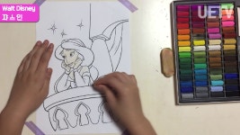 디즈니 자스민 그림 그리기 색칠공부 캐릭터(궁전 밖으로 나가고 싶은 자스민) - kakaoTV 디즈니 자스민 그림 그리기 색칠공부 캐릭터(궁전... 