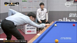 [당구-3쿠션] 김대홍의 키스를 피하며 득점한 옆돌려치기_1부 결승... [당구-3쿠션] 김대홍의 키스를 피하며 득점한 옆돌려치기_1부 결승... 