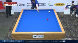 두꺼운 두께의 뒤돌려치기로 2연속 득점 성공_하슬기_3쿠션_8강 - kakaoTV 두꺼운 두께의 뒤돌려치기로 2연속 득점 성공_하슬기_3쿠션_8강